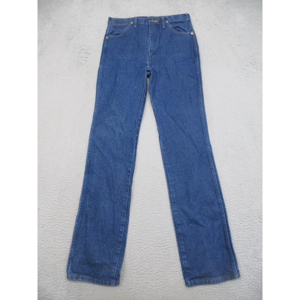 Wrangler 936DEN Western Jeans Mens 32x36 Blue Denim Cowboy Cut Straight Workwear